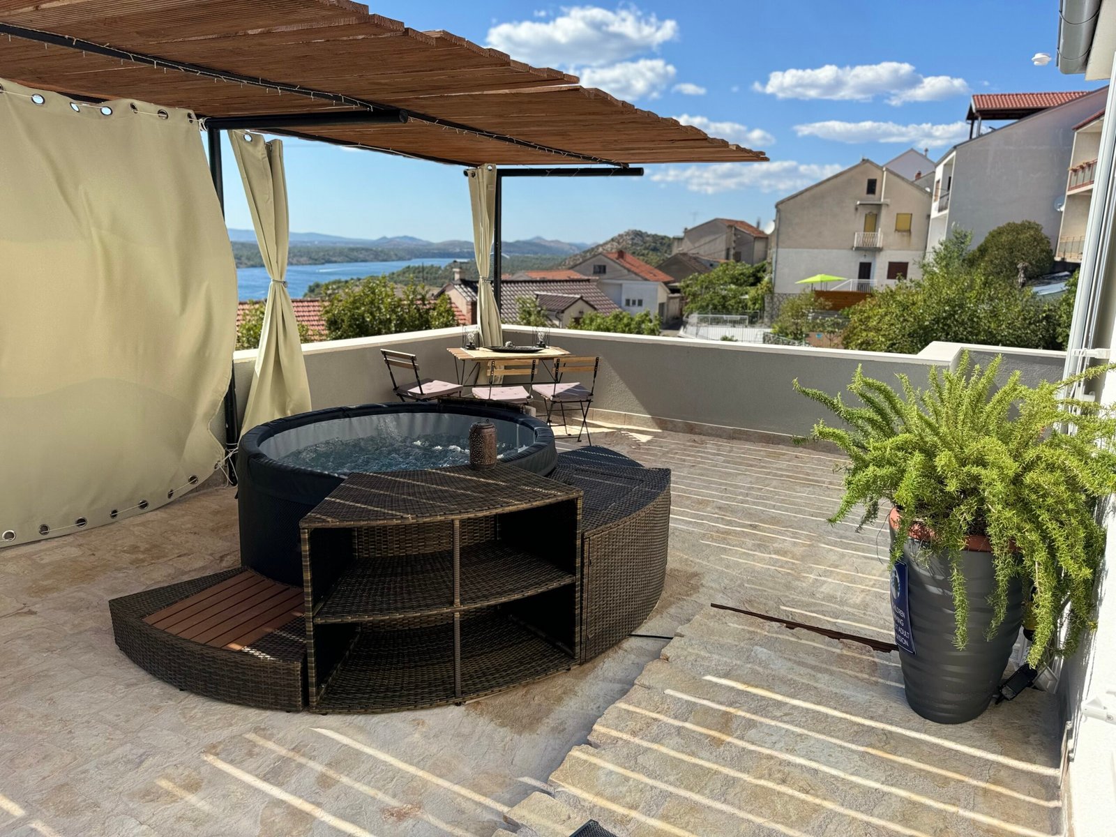 Jacuzzi on a private terrace
