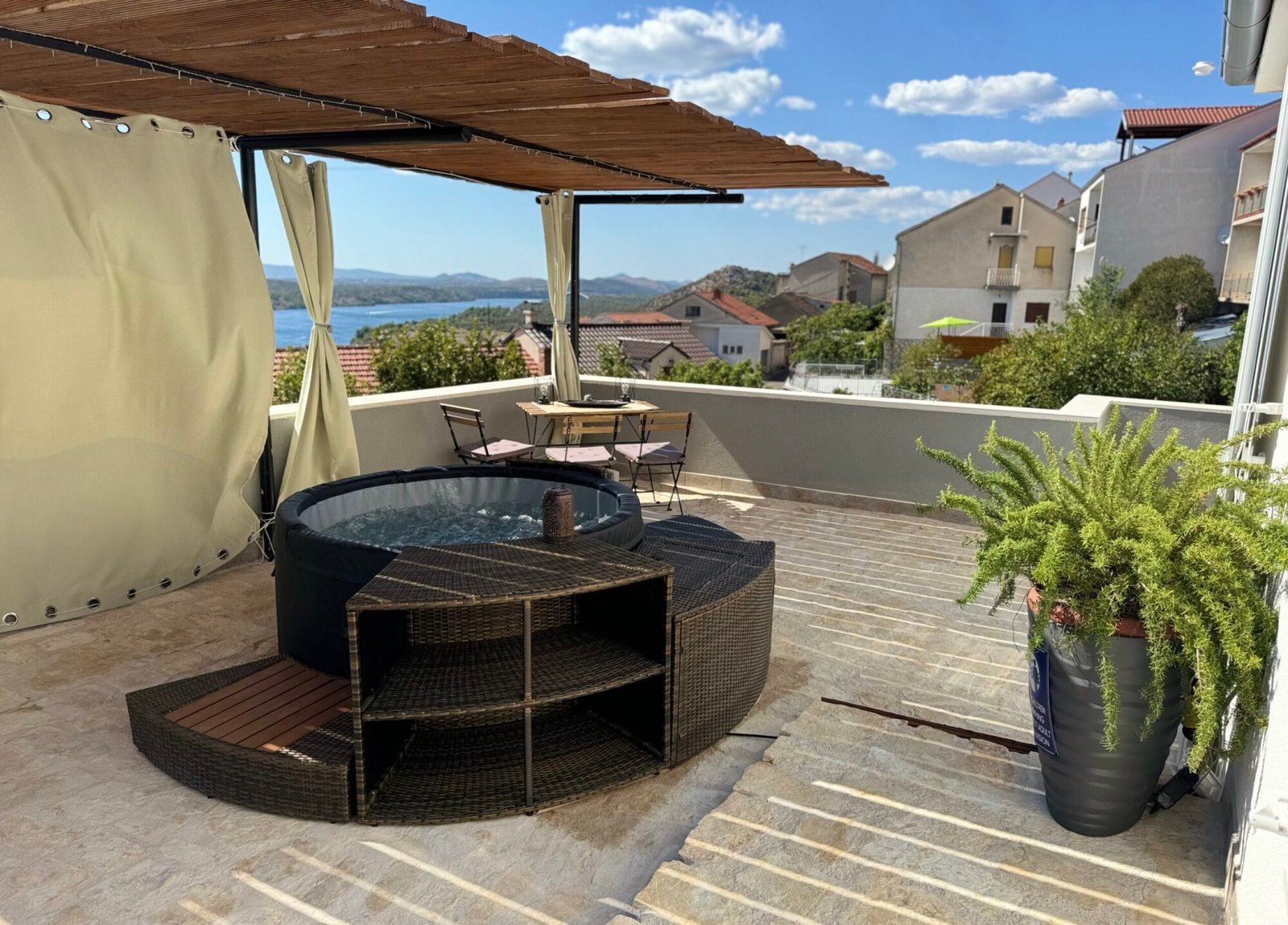 Jacuzzi on a private terrace